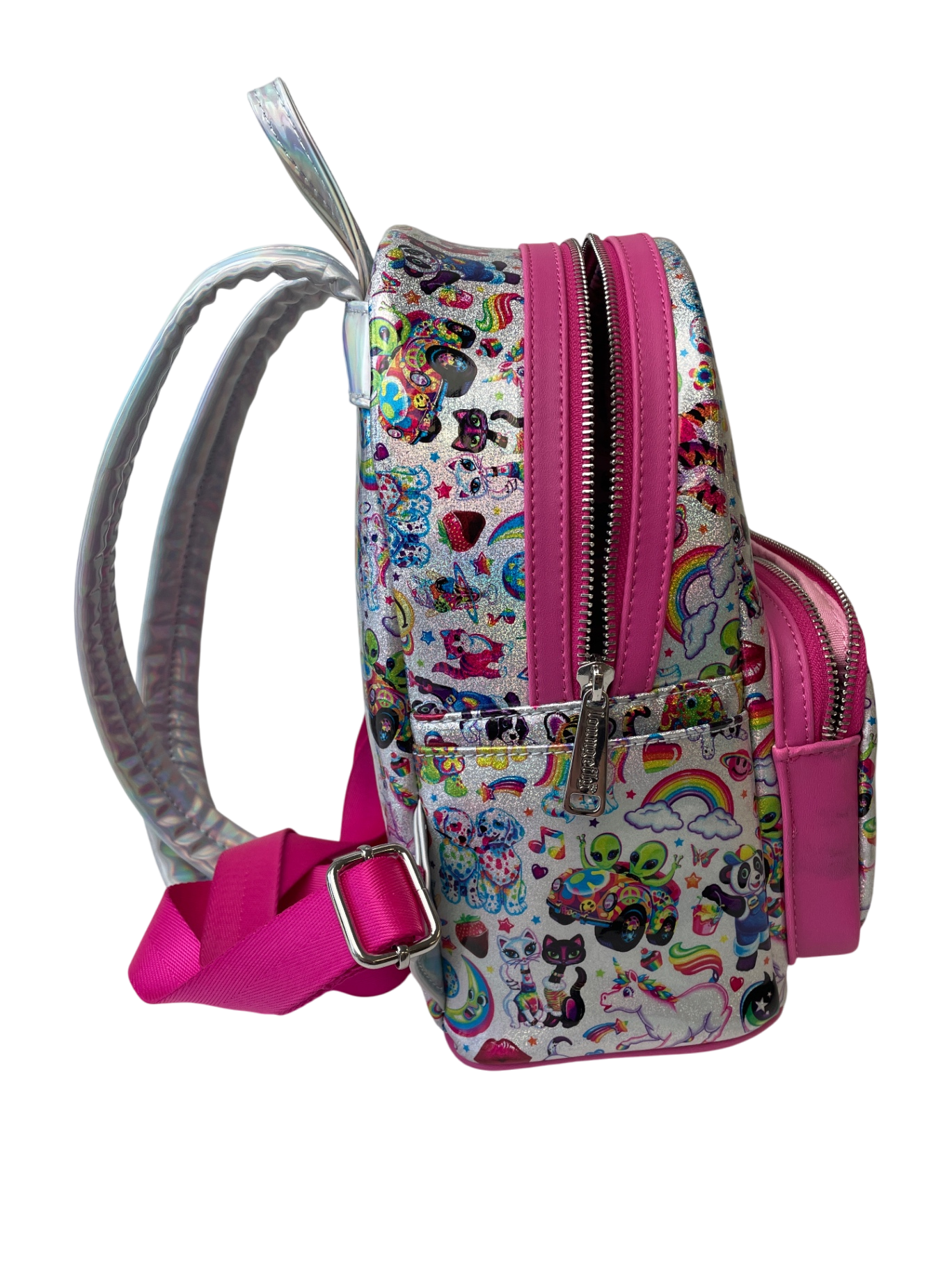 Loungefly Bag - Silver Lisa Frank Backpack | size One Size