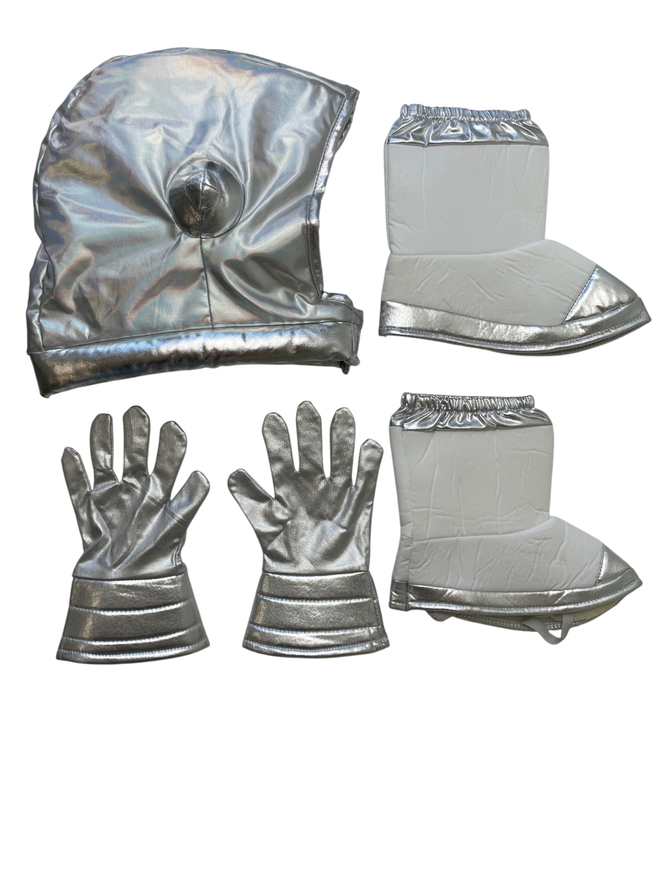 I Want To Be... Costume - Silver Astronaut (Suit, Helmet, Gloves, Shoe Covers) | size 4T