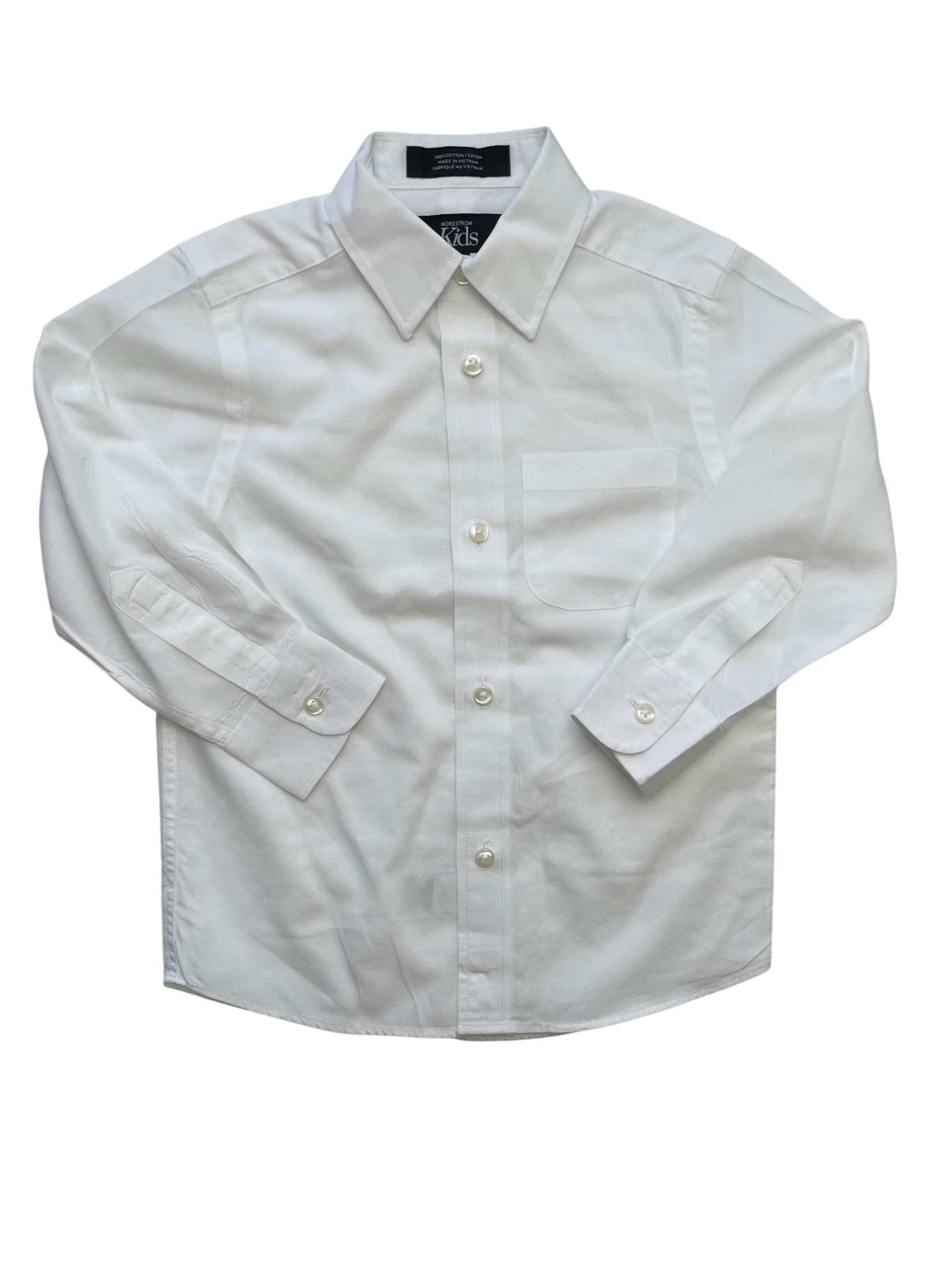 Nordstrom Shirt - White Button Down 100% Cotton | size 3T