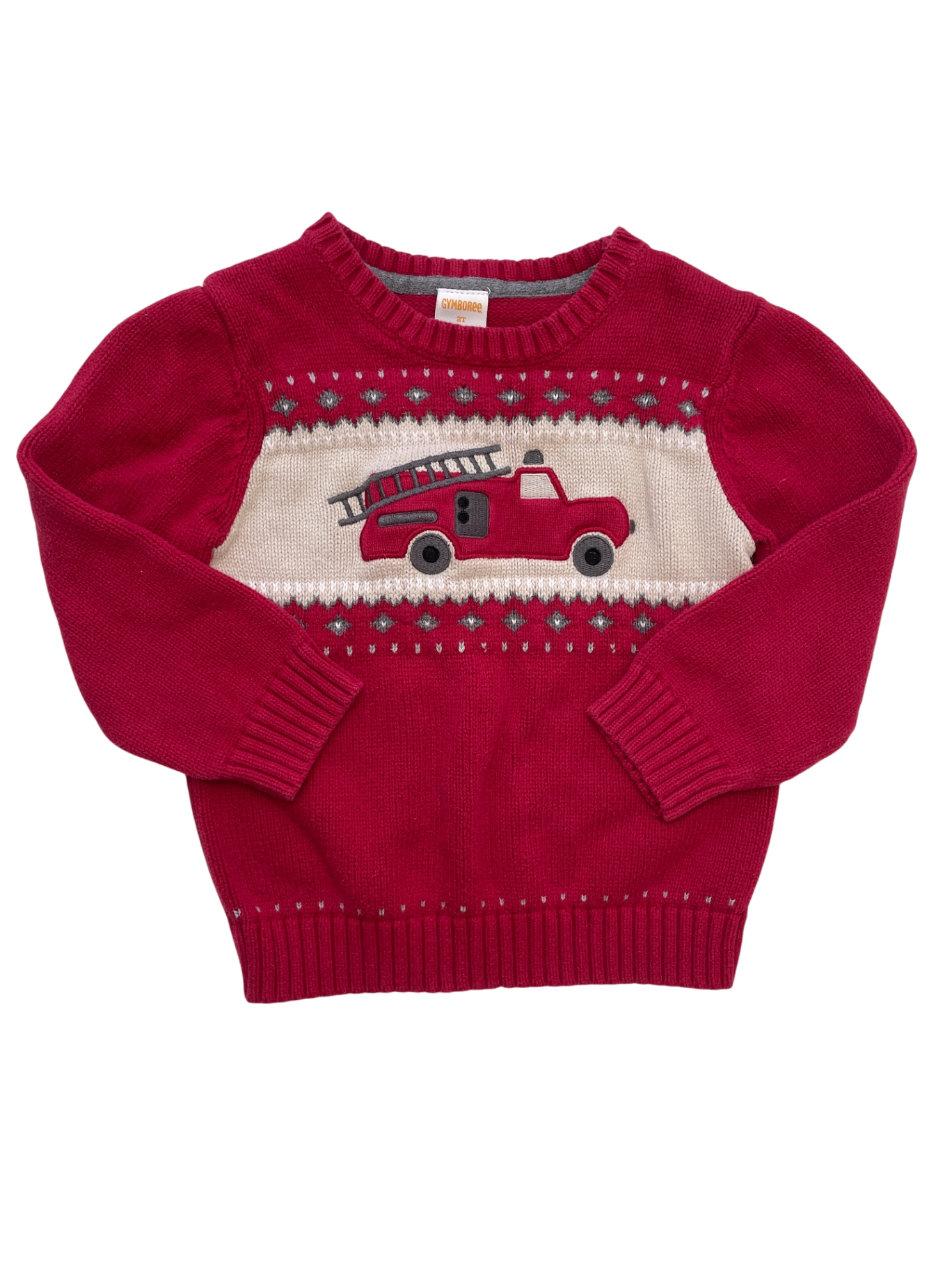 Gymboree Sweater - Red Firetruck | size 2T