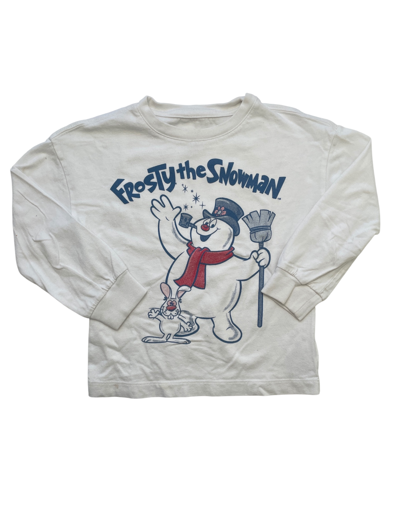 Baby Gap Long Sleeve T-Shirt - White Frost the Snowman | size 4T