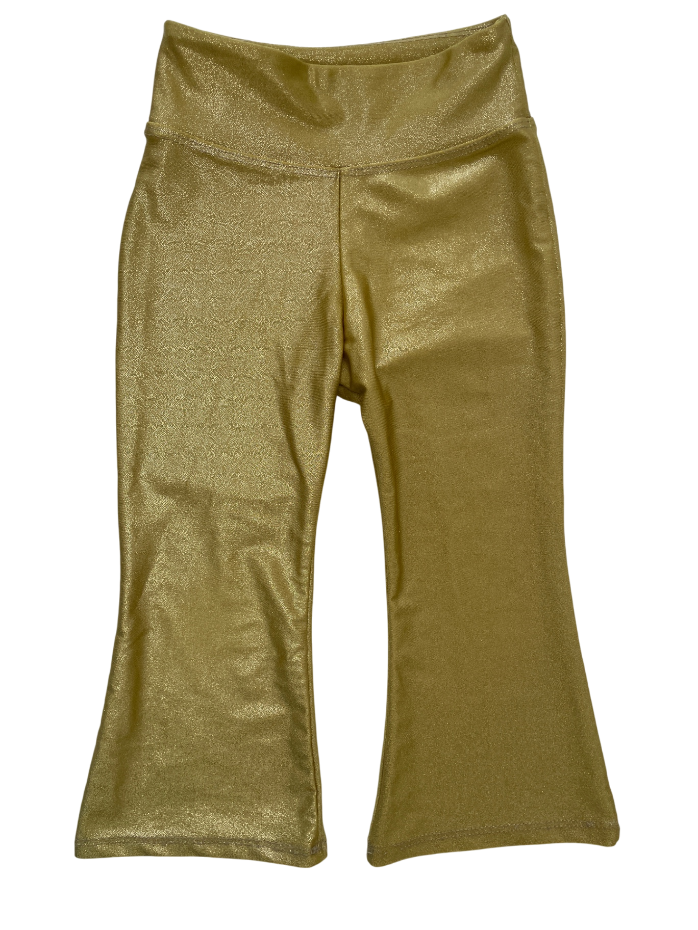 Dori Creations Leggings - Gold Metallic Flare | size 3T