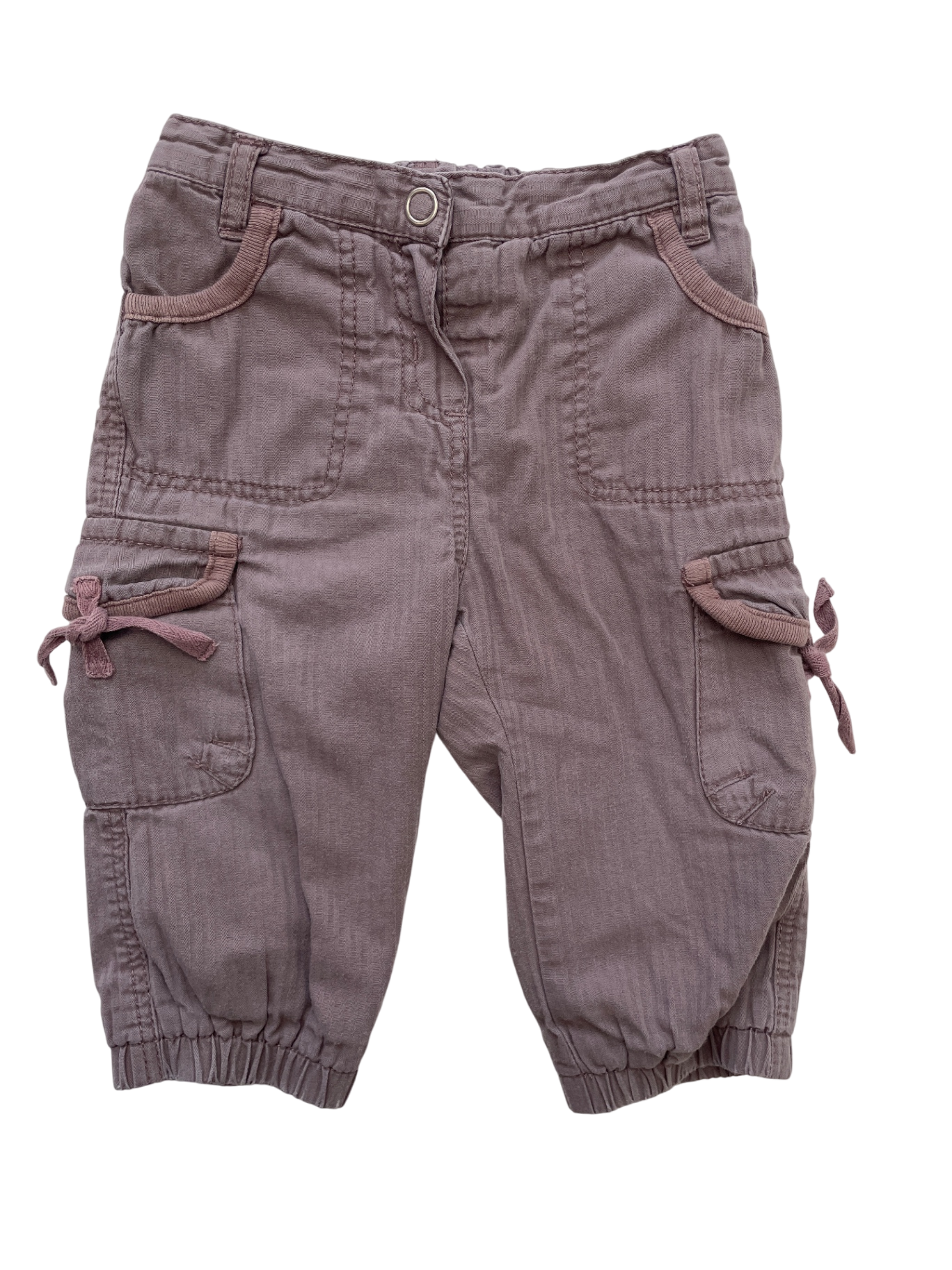 Dandelion Kids - Purple Cargo Jogger | size 12 Months