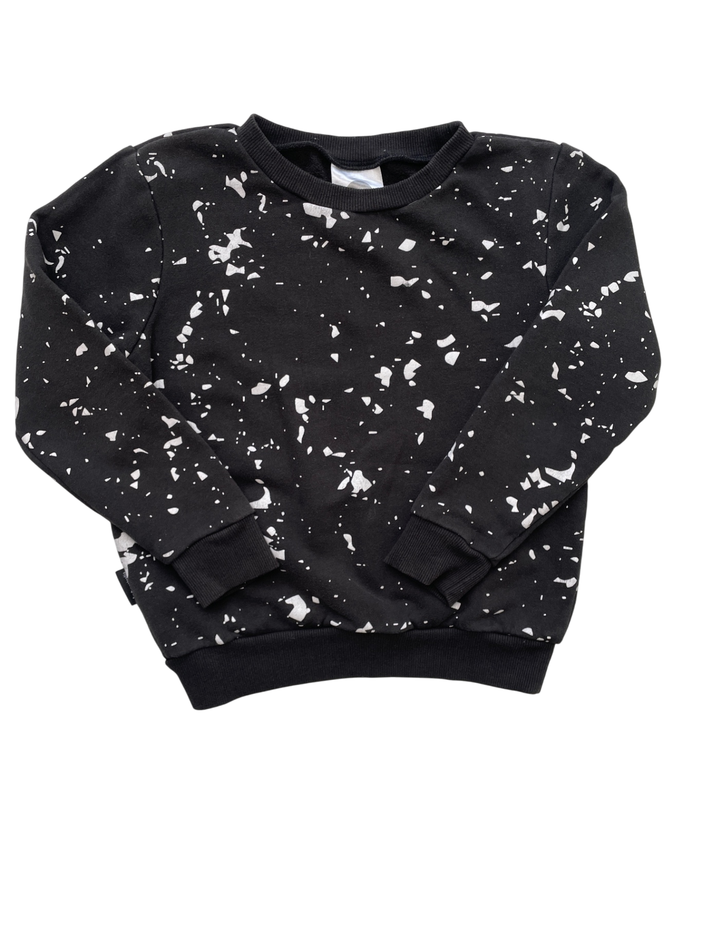 Dot Australia Sweatshirt - Black Splatter Pattern | size 7