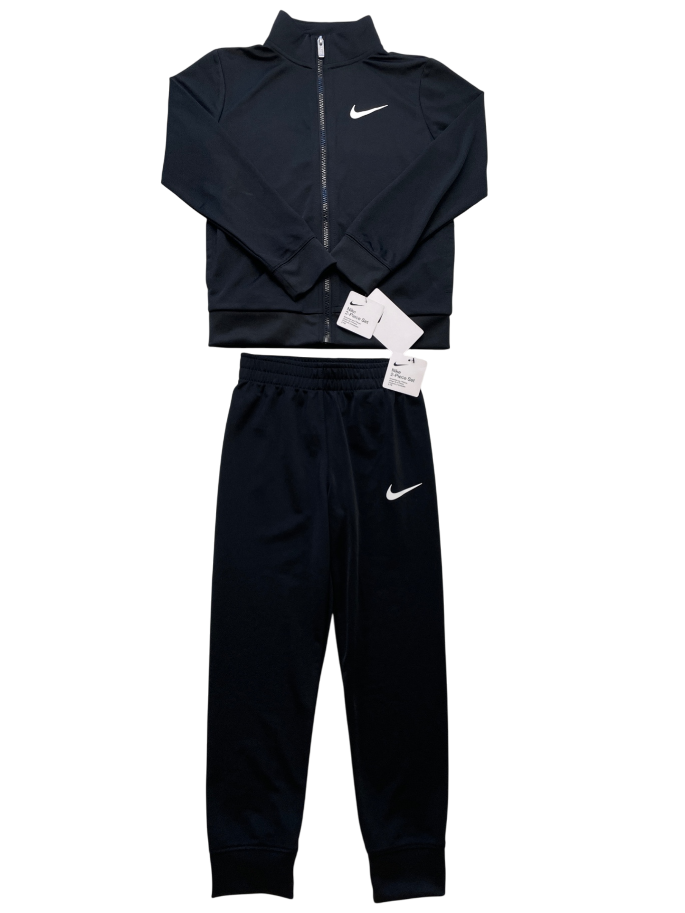 Nike 2 Piece Ensemble - Black Solid Sweatsuit | size 7