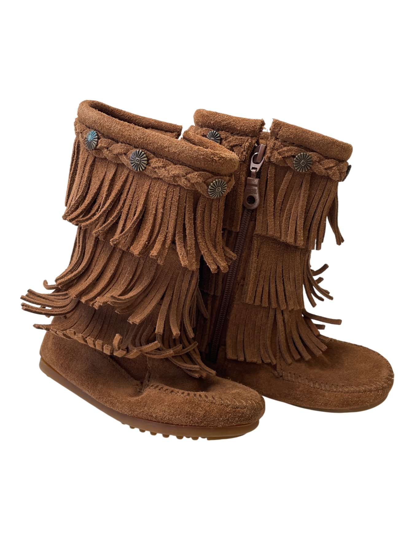 Minnetonka Boots - Brown Suede Fringe | size 11