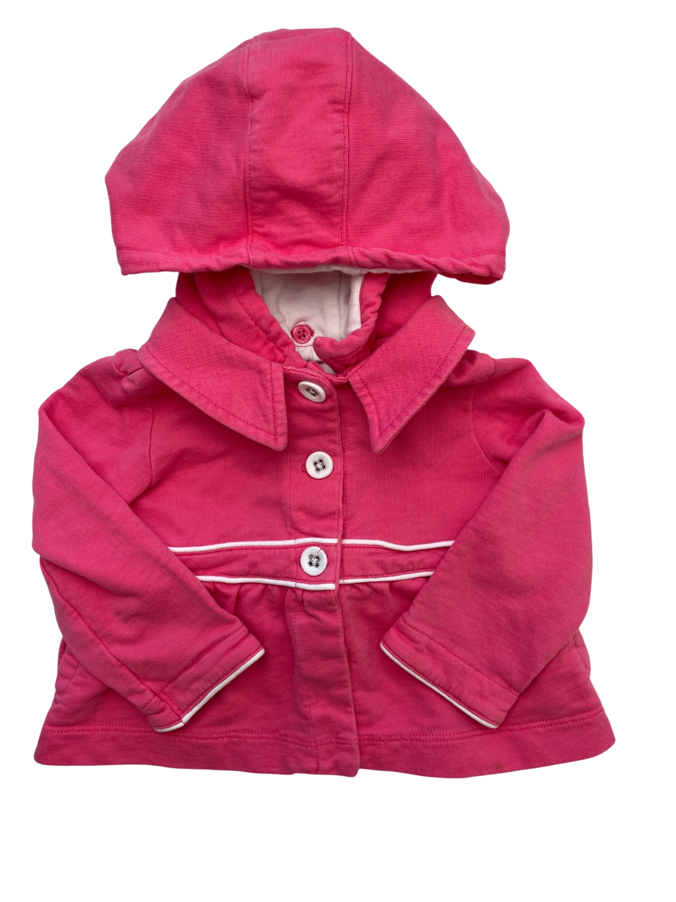 Janie and Jack Jacket - Pink Detachable Hood | size 6 - 12 Months