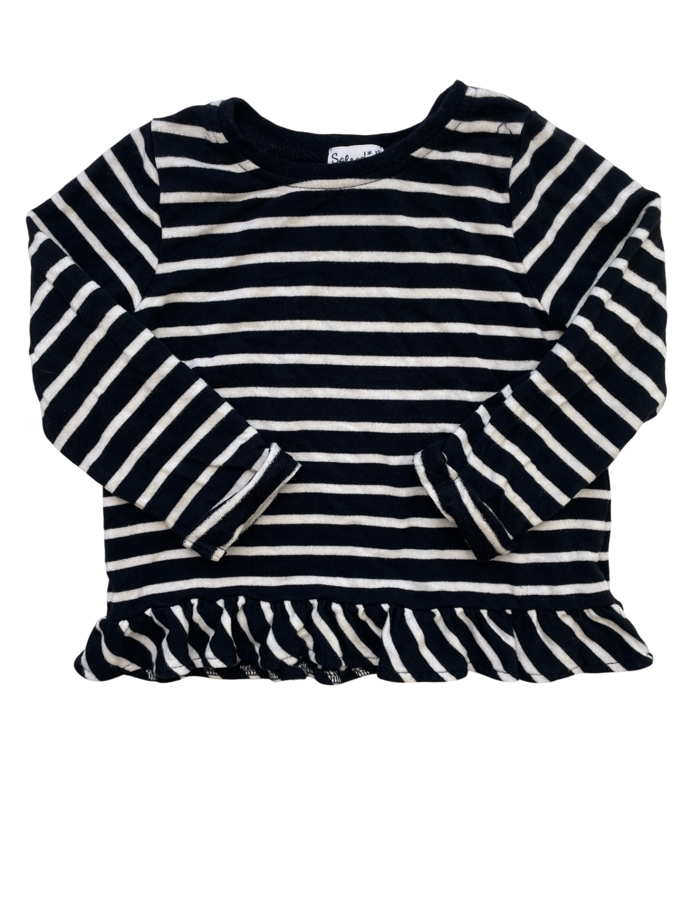 Splendid Shirt - Black Striped | size 12 - 18 Months