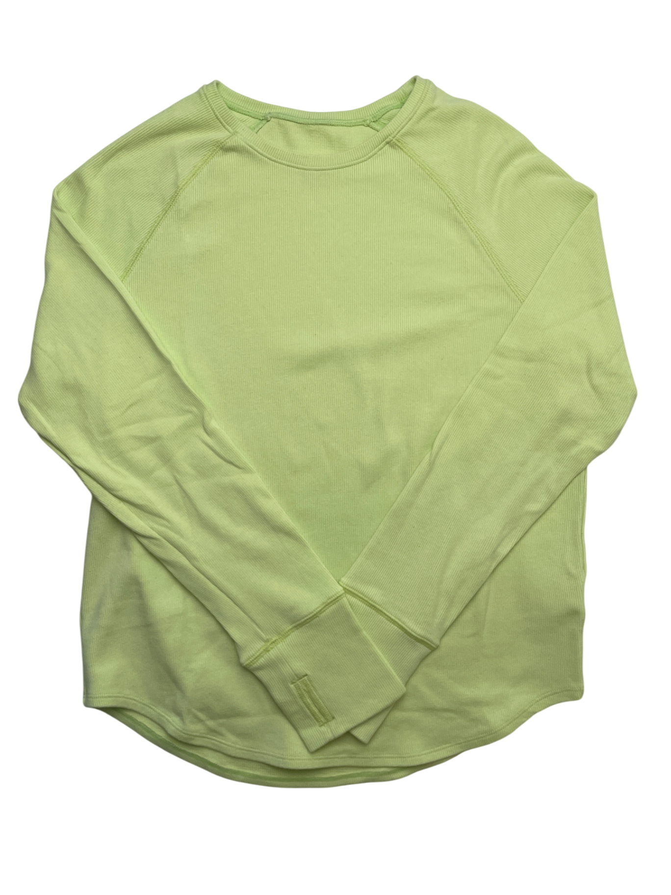 Zella Shirt - Yellow Long Sleeve Ribbed | size 14/16