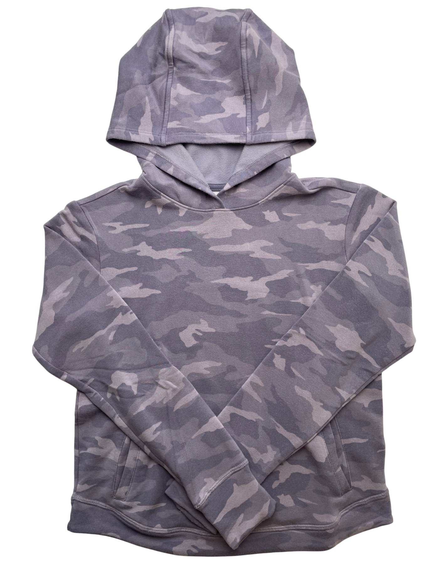 Athleta Girl Sweatshirt - Purple Camo Hoodie | size 12