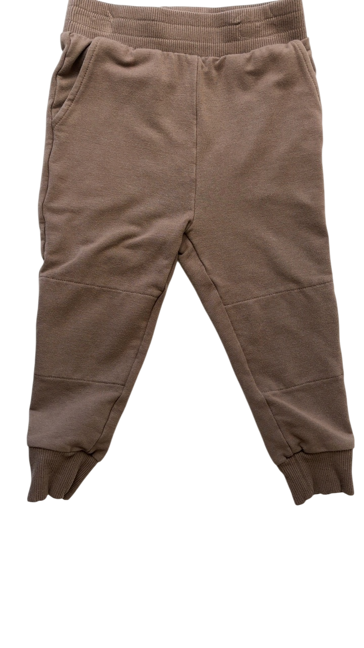 Little Sleepies 2 Piece Ensemble - Brown Lions, Tigers, Bears Bodysuit & Joggers | size 18 - 24 Months