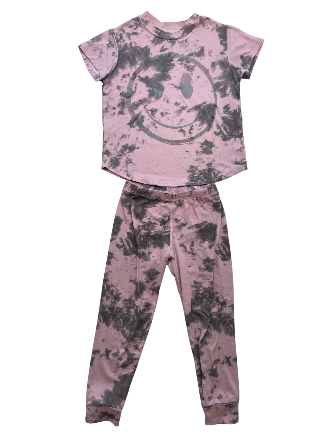Pixie Lane 2 Piece Ensemble - Pink Smiley Face T-Shirt + Leggings | size 4T