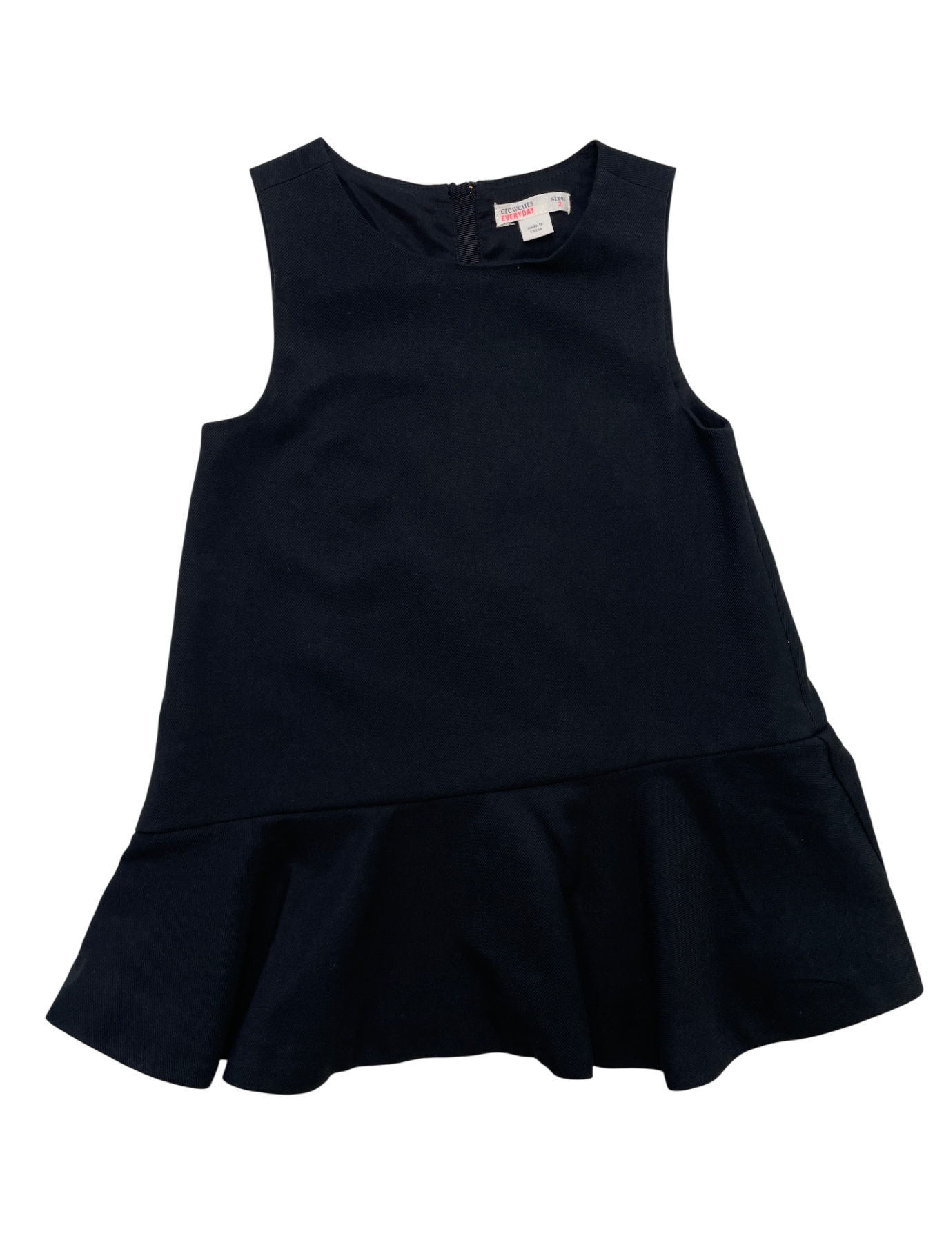Crewcuts Dress - Black Sleeveless Ruffle