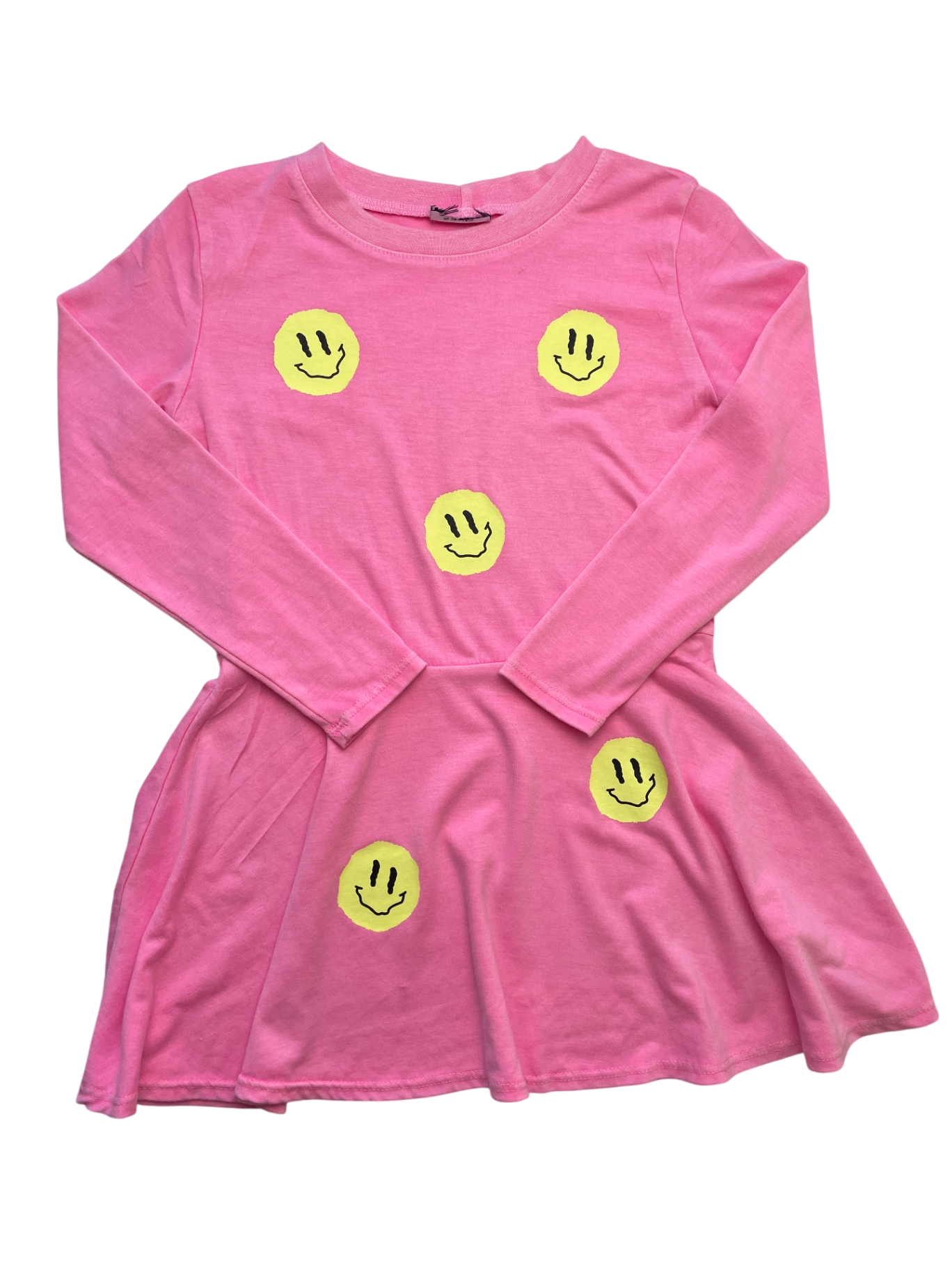 Firehouse Dress - Pink Long Sleeve Smile Faces | size 5T