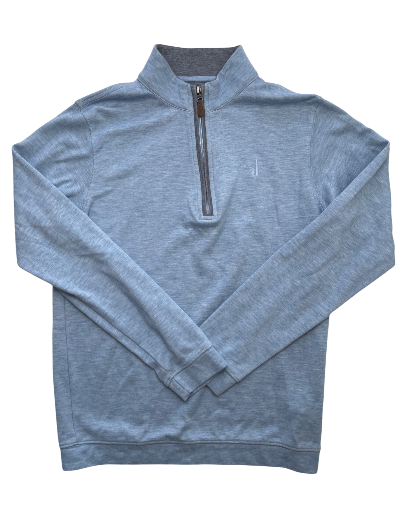Johnnie-O Sweatshirt - Blue Heathered 1/4 Zip | size 14