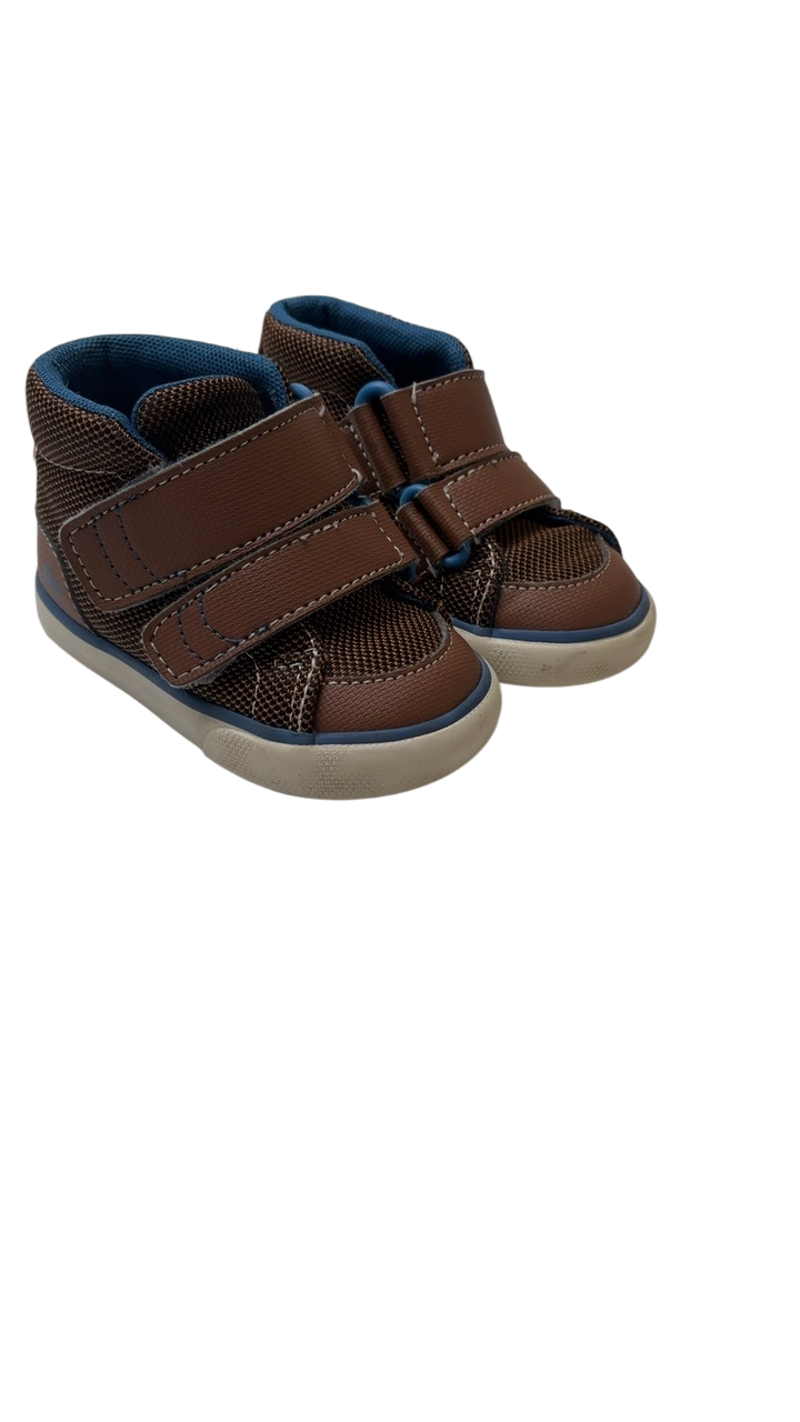 See Kai Run Shoes - Brown Dean Adapt Brown Hightop Sneakers | size 5