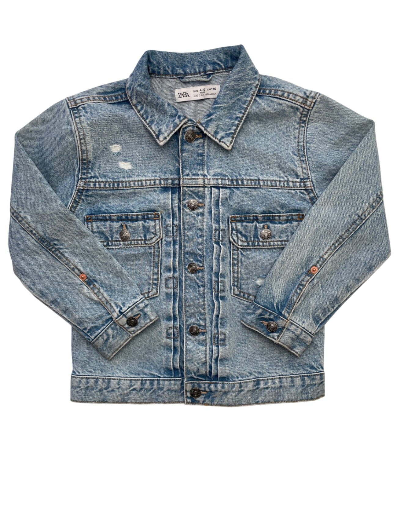 Zara Jacket - Blue Denim Slight Distressing | size 4T/5T