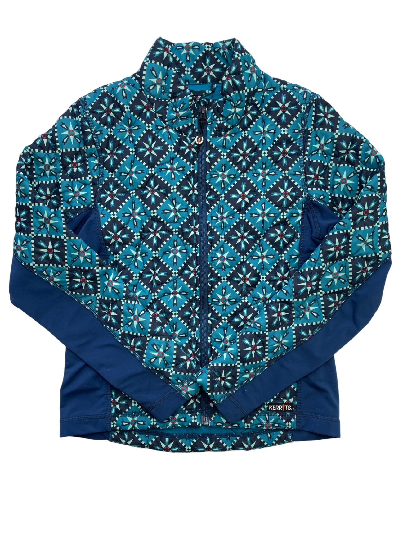 Kerrits Jacket - Blue Thin Puffer Equestrian Apparel | size 8/10