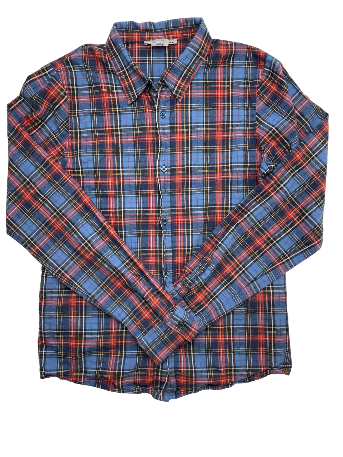 Bonpoint Shirt - Blue Plaid Button Up | size 14