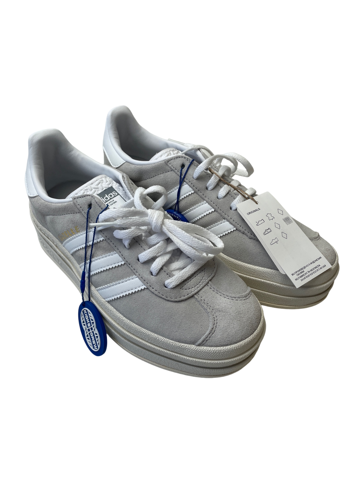 Adidas Shoes - White Platform Gazelle Sneakers | size 7.5