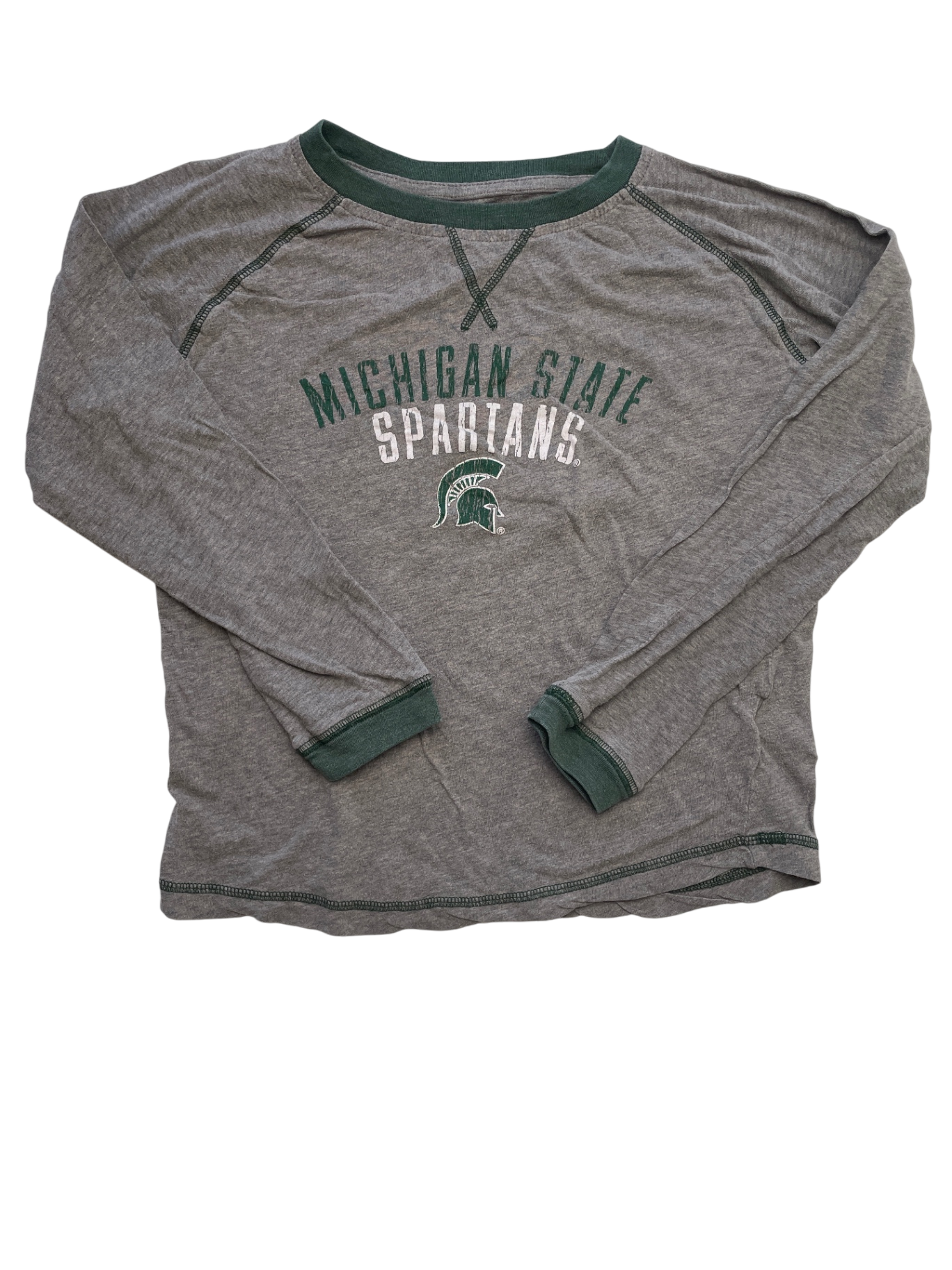 Rivalry Threads Long Sleeve T-Shirt - Gray Michigan State Spartans | size 8/10