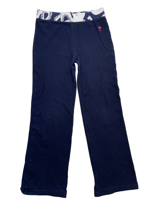 Lilly Pulitzer Leggings - Navy Blue Octopus Waistband + Flare | size 6/7