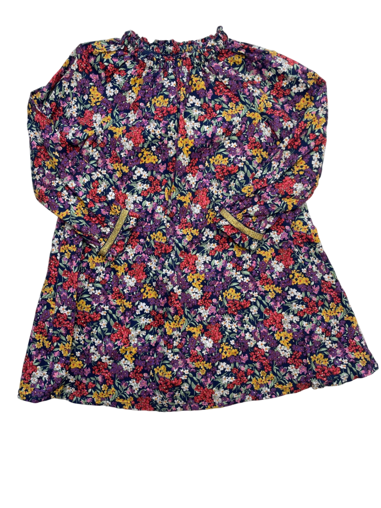 Mini Boden Dress - Purple Floral | size 3T/4T