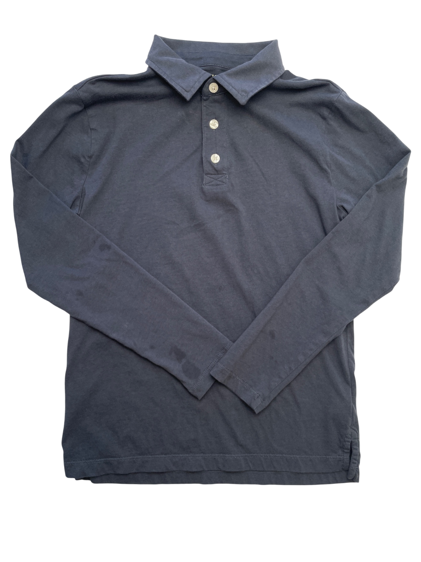 Crewcuts Shirt - Gray Long Sleeve Polo | size 10