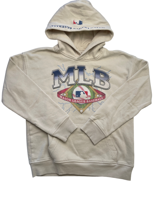 Abercrombie Kids Sweatshirt - Tan MLB Graphic Hoodie | size 9/10