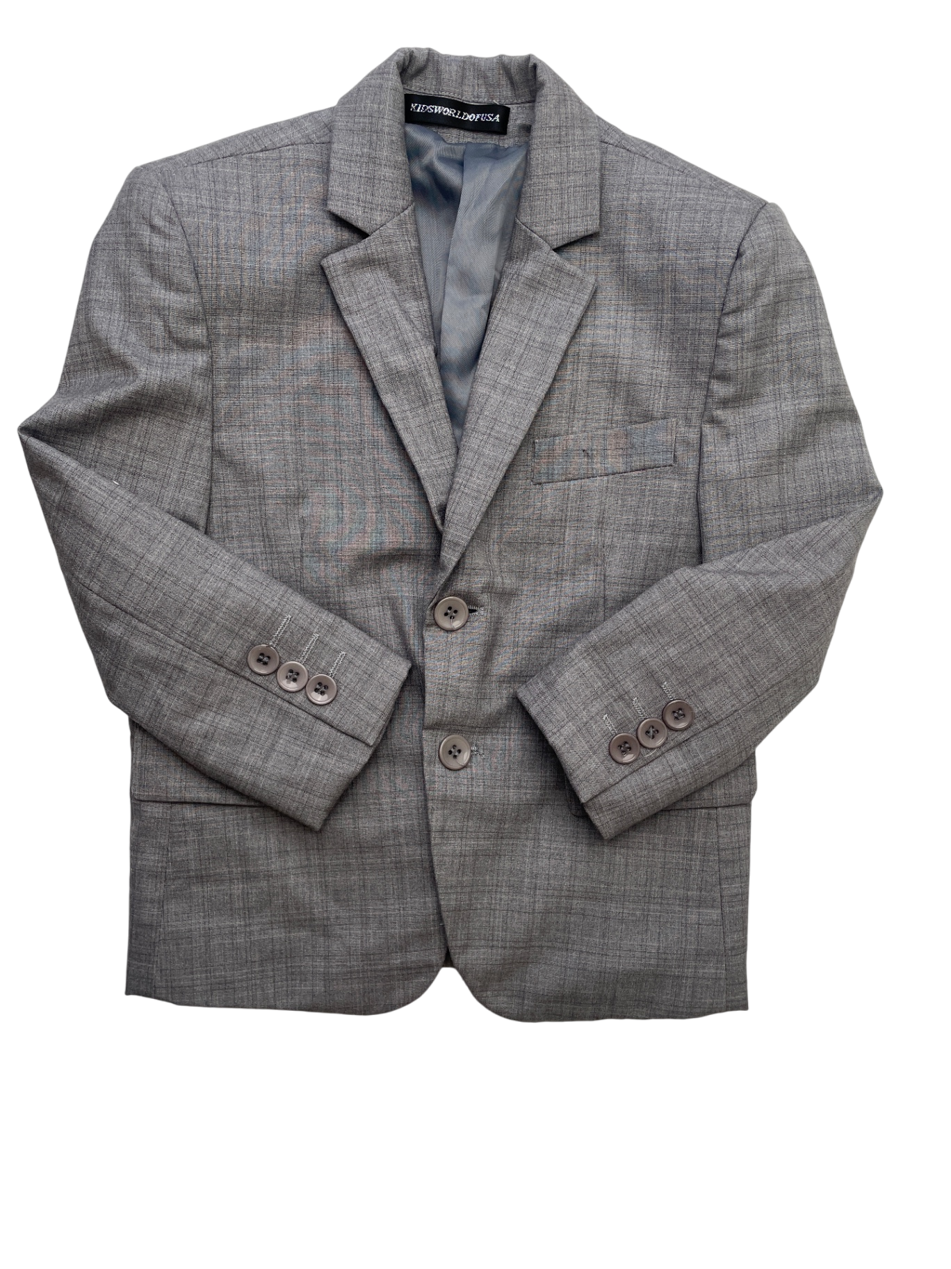 Kids World of USA Blazer - Gray Plaid Suit Jacket | size 3T