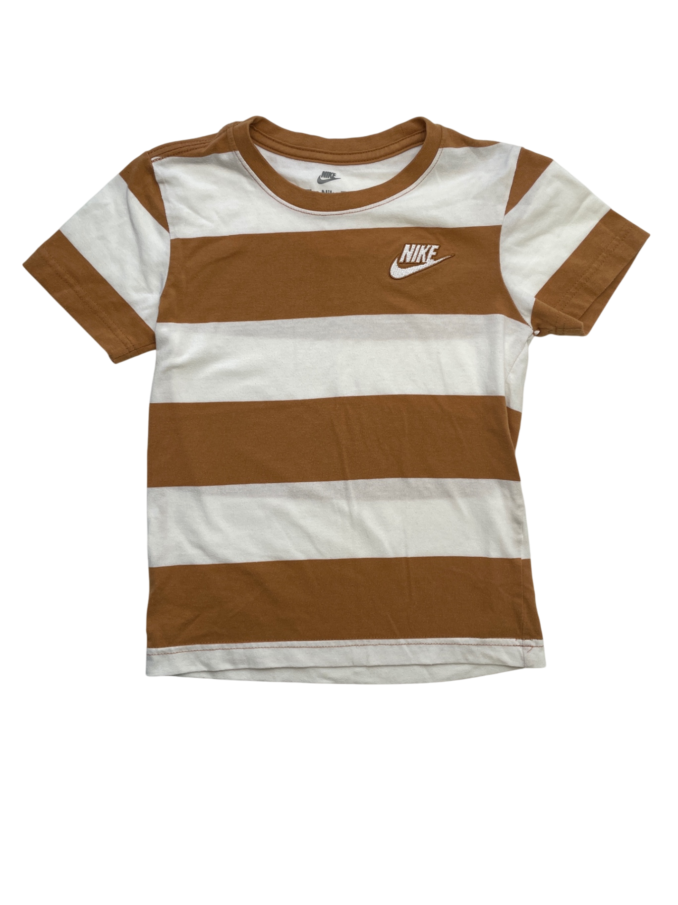 Nike T-Shirt - Yellow Striped | size 5T/6