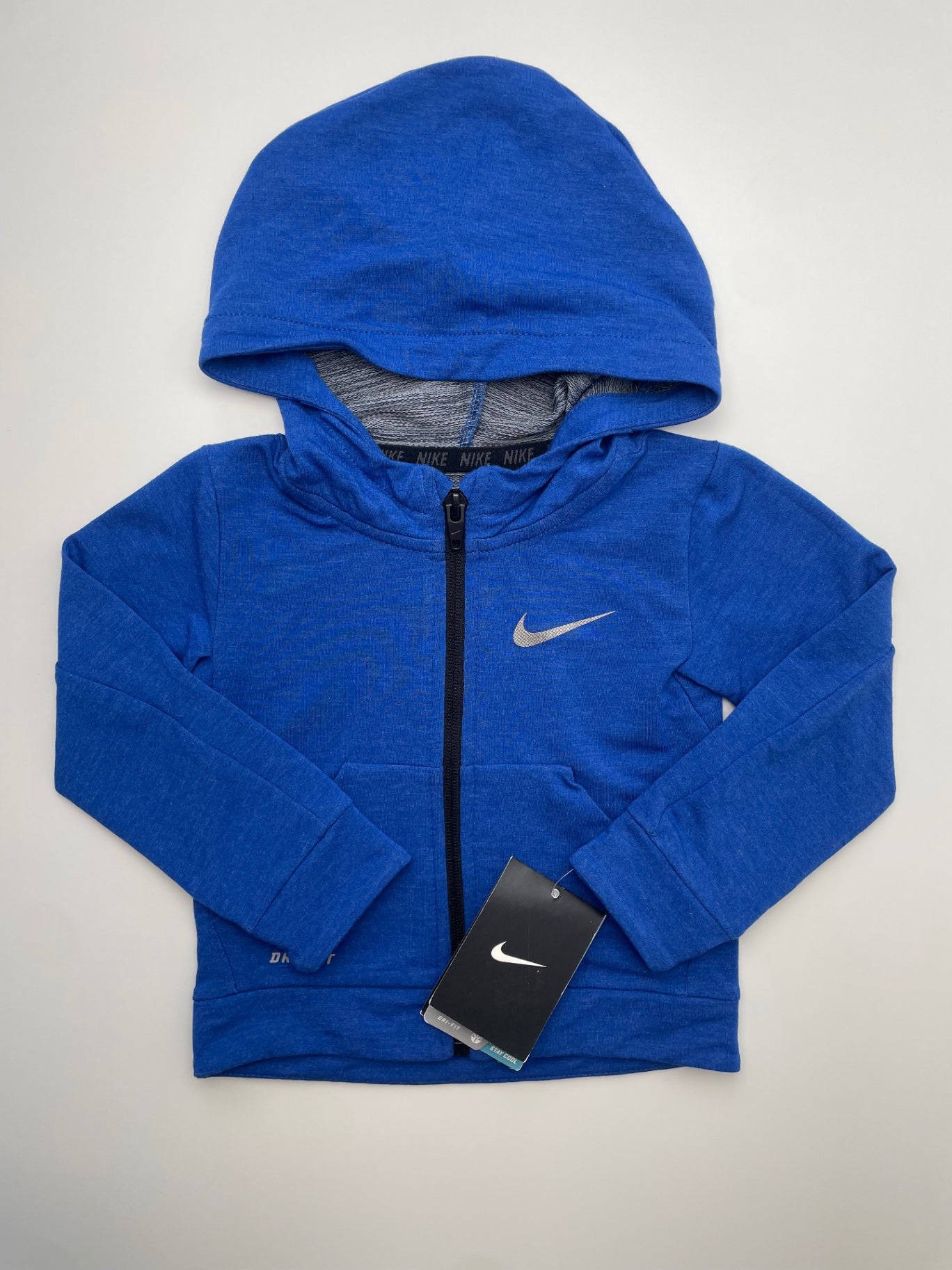 Nike Sweatshirt - Blue Full Zip Hoodie | size 18 Months