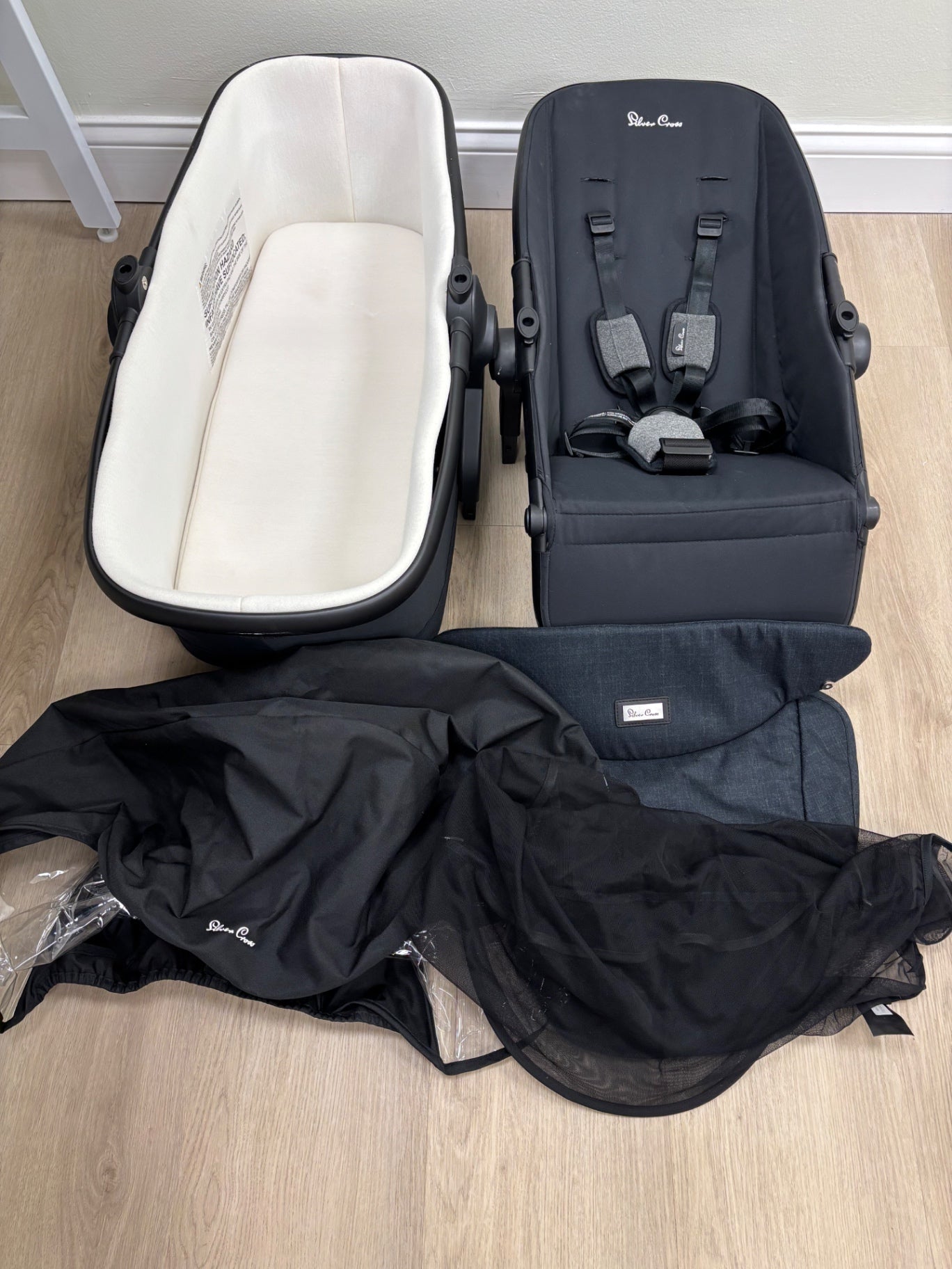 Silver Cross Black Stroller - 4 modes