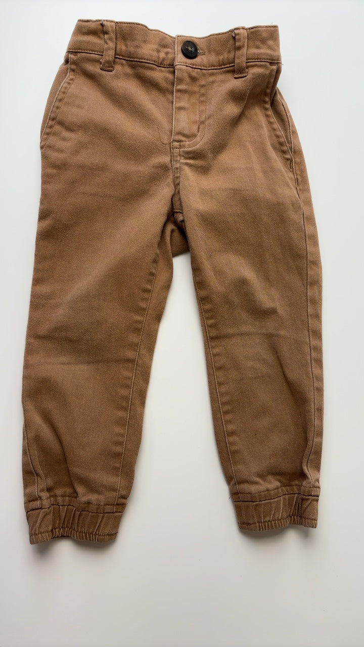 Janie and Jack Twill Pants - Khaki Joggers | size 2T
