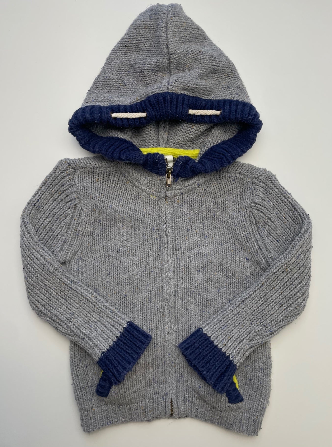 EGG New York Sweater - Gray Confetti Knit Full Zip | size 2T