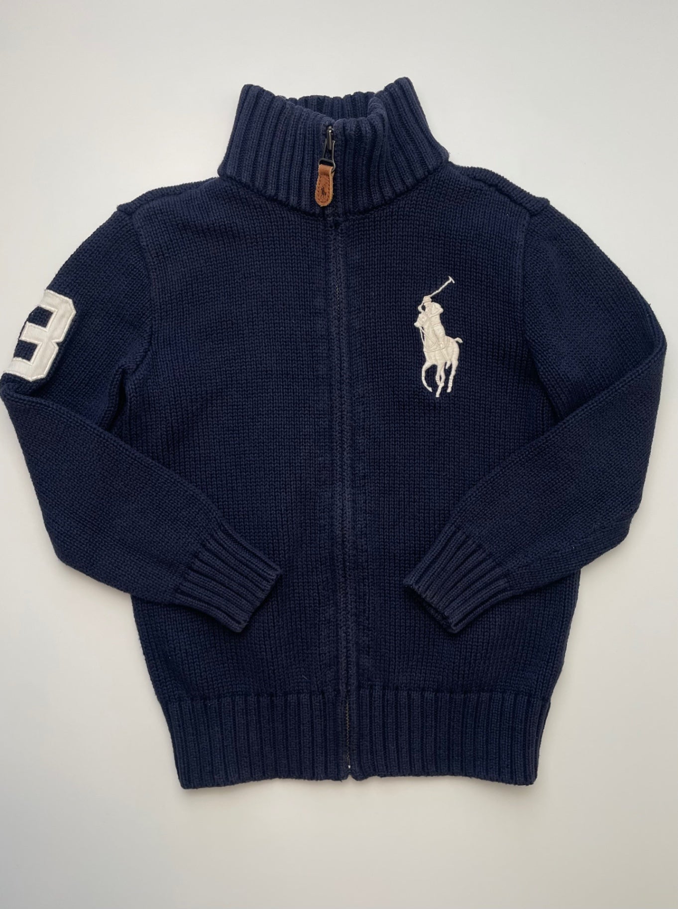 Polo Ralph Lauren Sweater - Navy Blue Knit Full Zip | size 5T