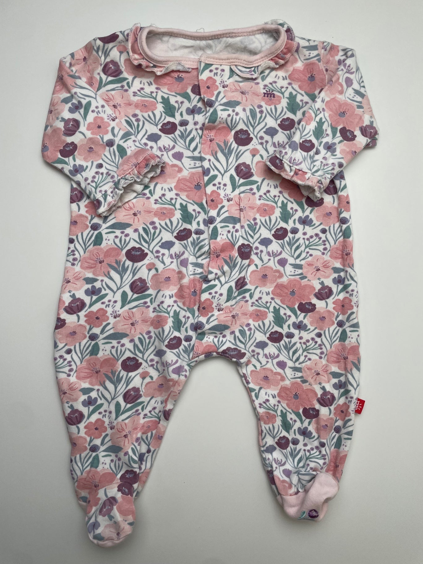 Magnetic Me Onesie - Pink Floral | size 3 - 6 Months