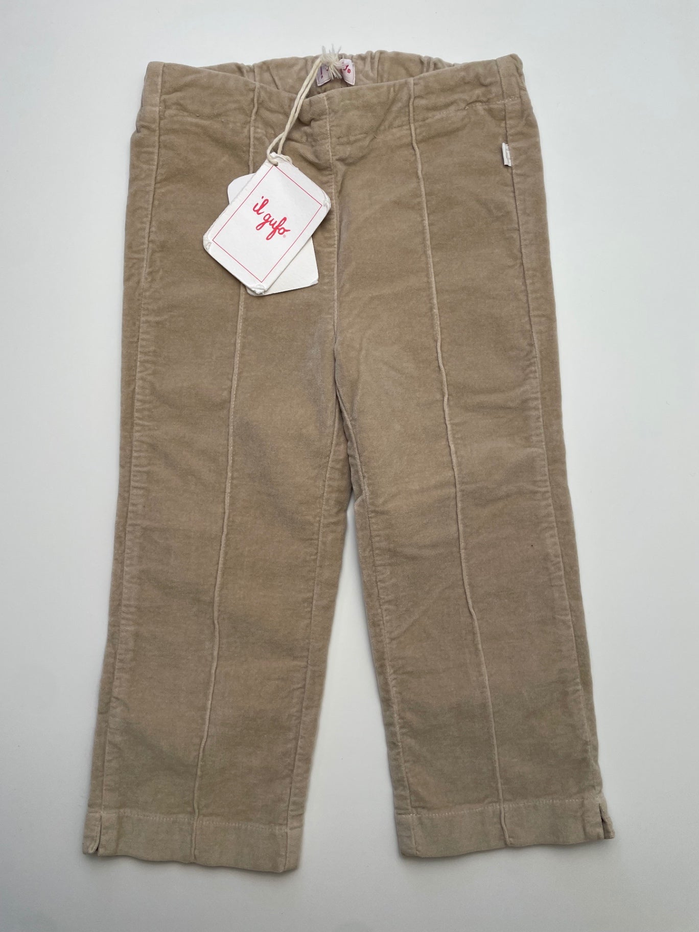 il gufo Pants - Tan Velvet Made in Italy | size 3T