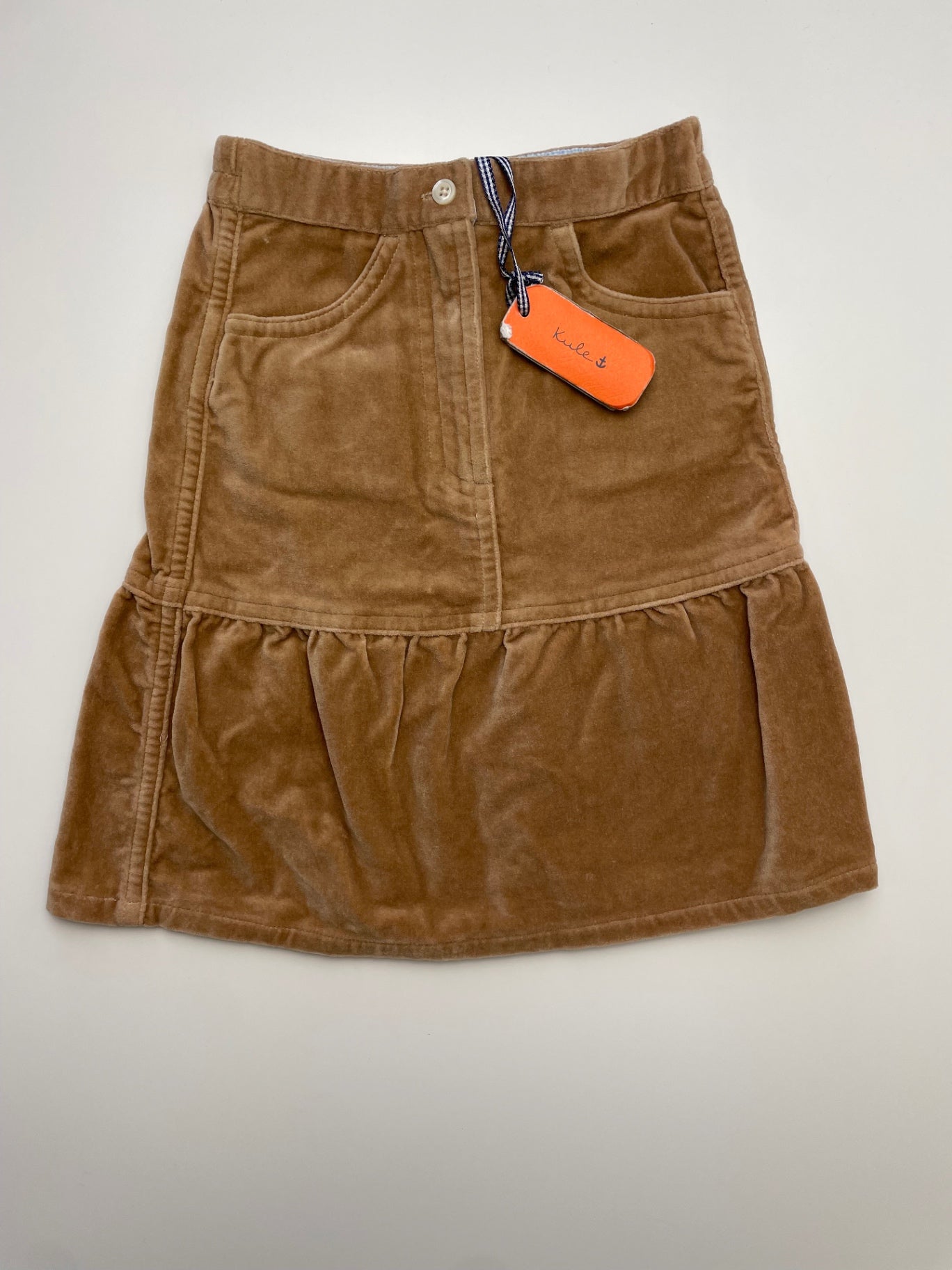 Kule Skirt - Brown Velvet 100% Cotton | size 24 Months