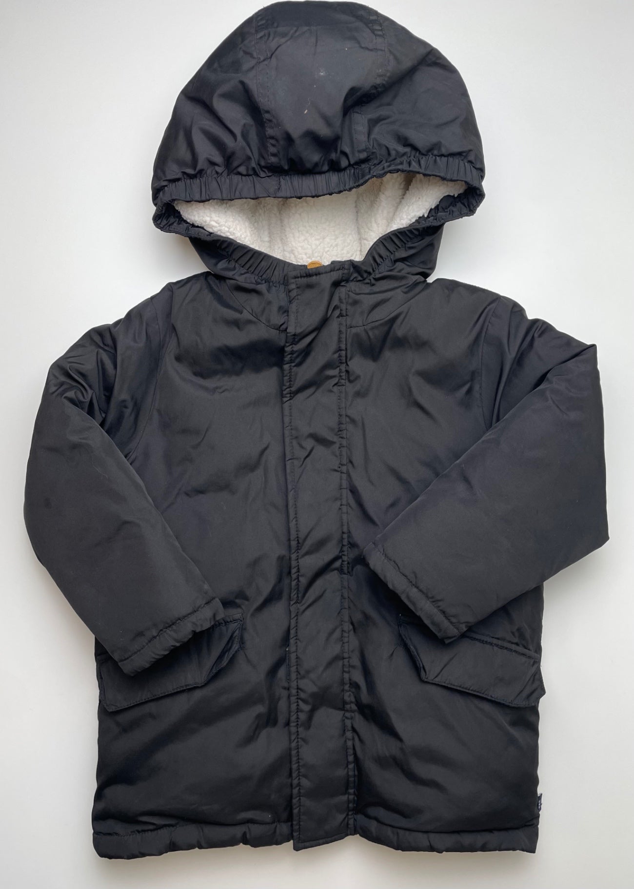 Baby Gap Coat - Black Fleece Lined Cold Control | size 4T