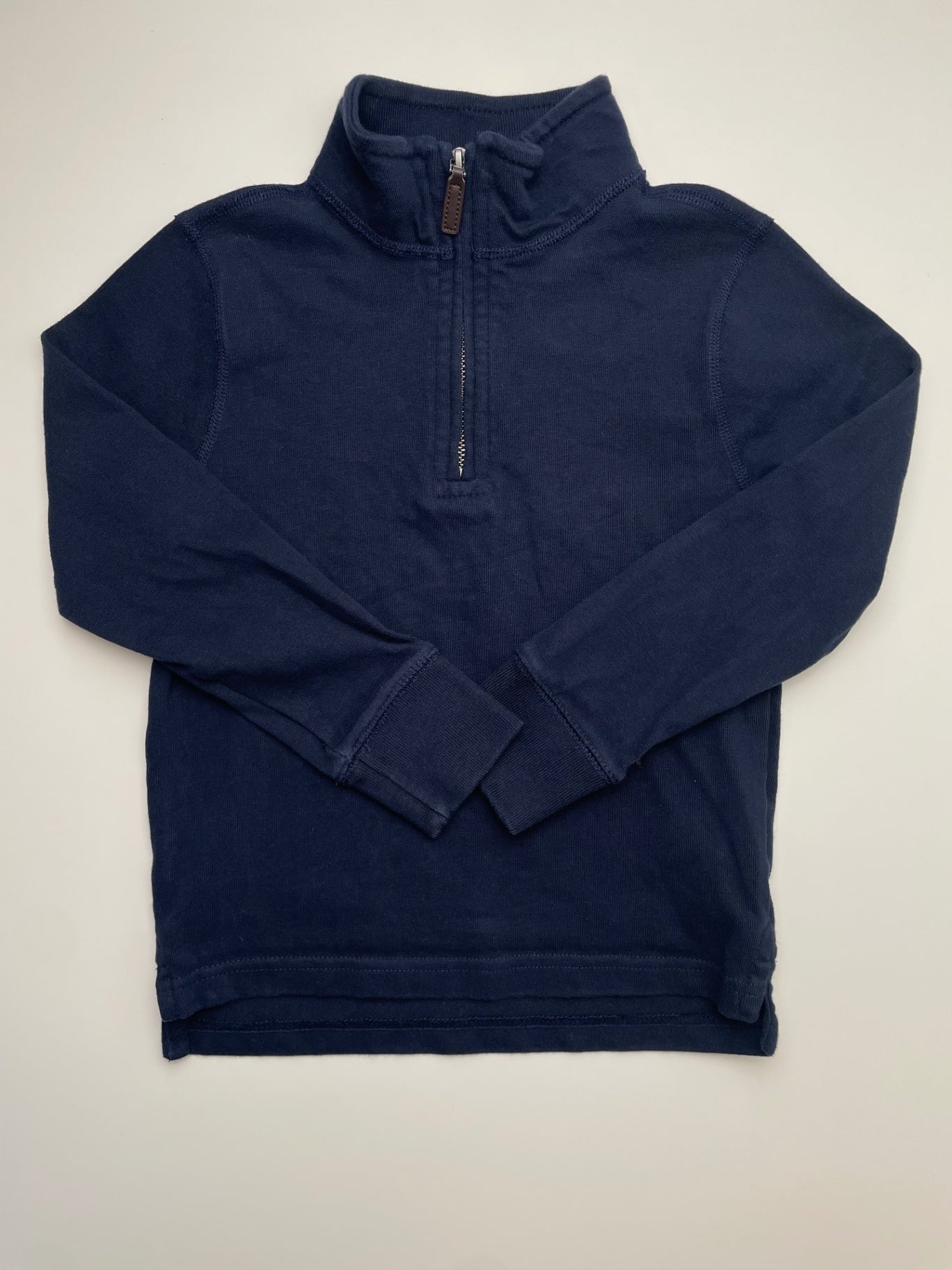 Crewcuts Sweatshirt - Navy Blue Solid 1/4 Zip | size 4T