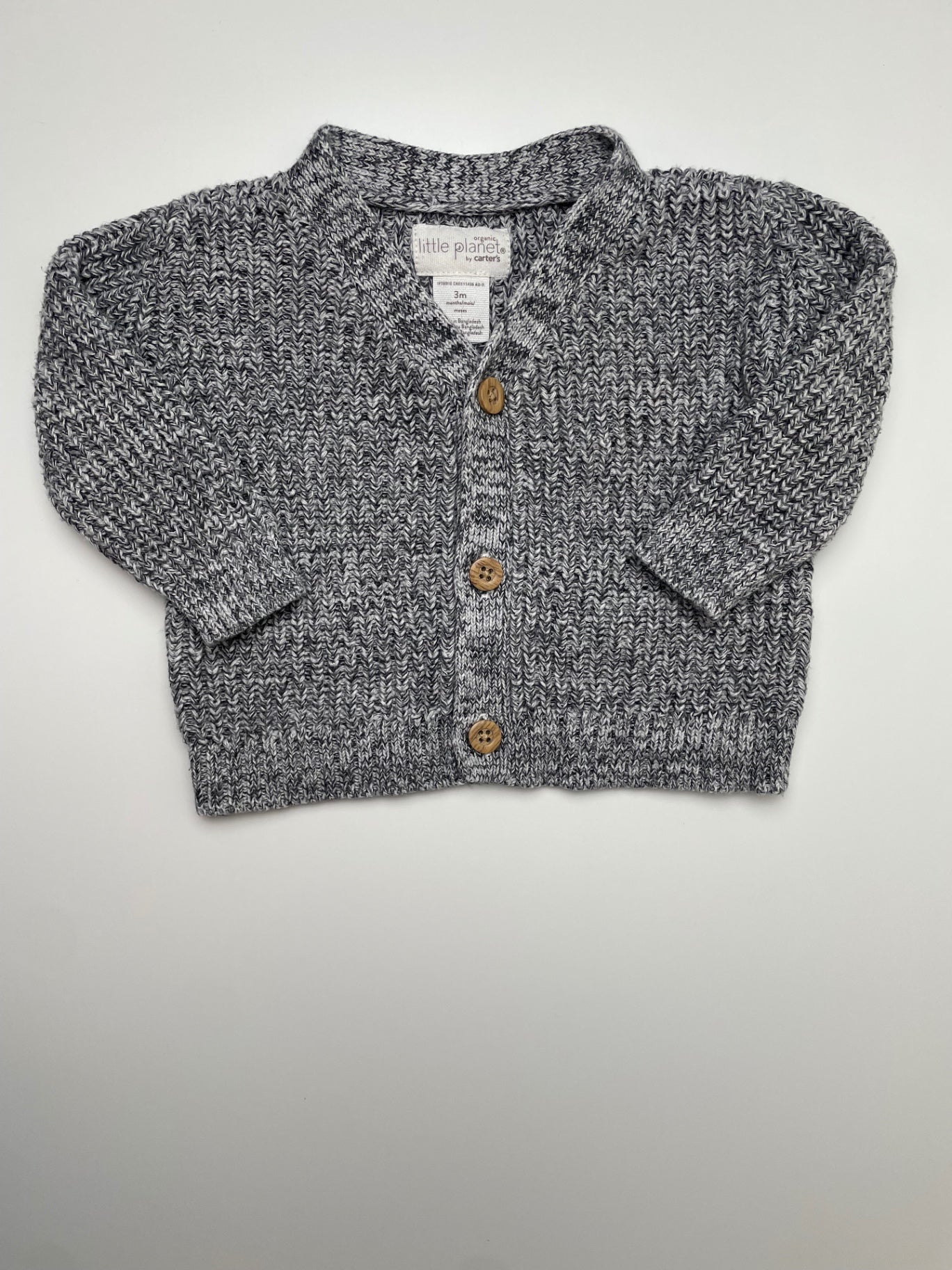 Little Planet by Carter's Sweater - Gray Cardigan | size 3 Months
