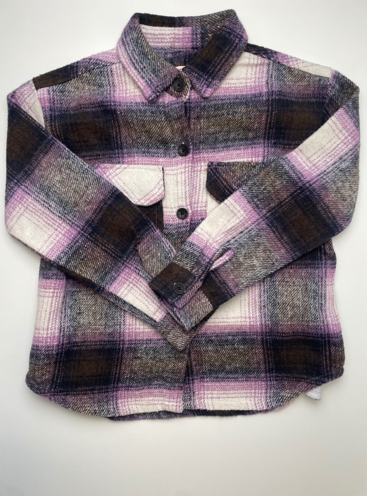 Vintage Havana Jacket - Purple Plaid Shacket | size 10/12
