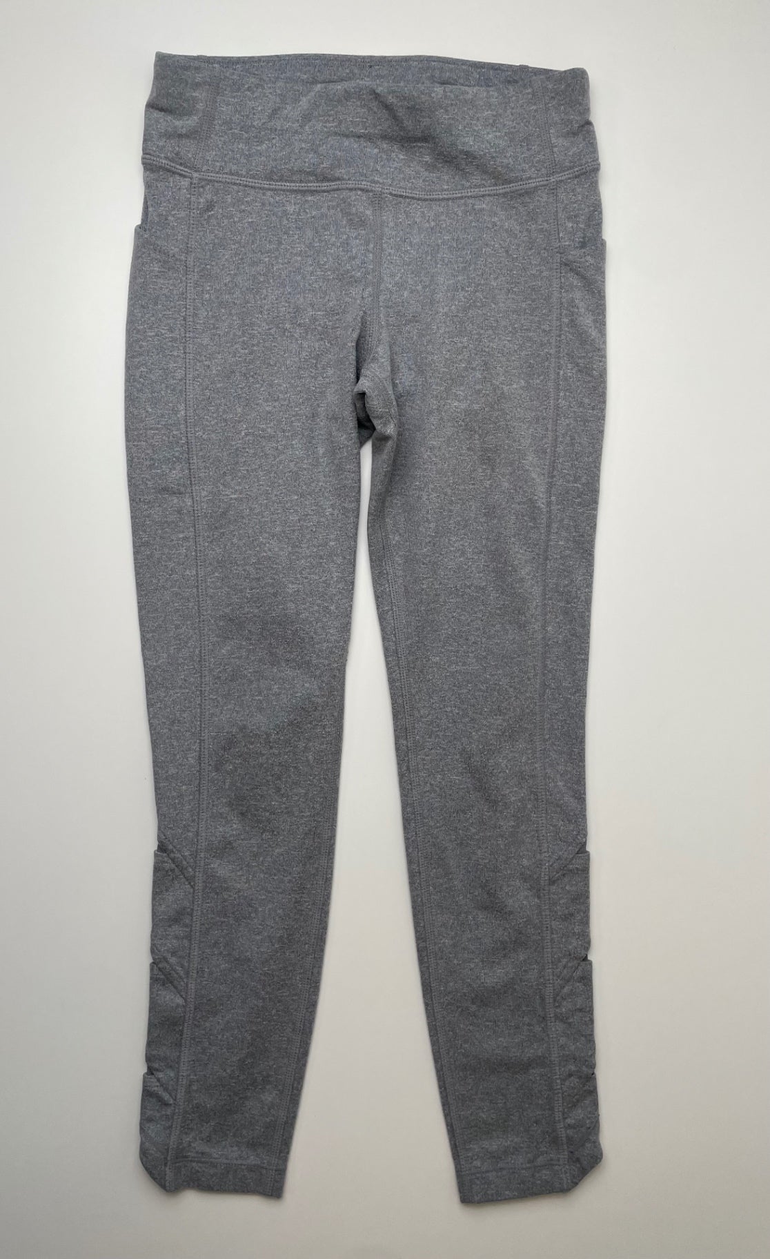 Athleta Girl Leggings - Gray Thigh Pocket | size 7