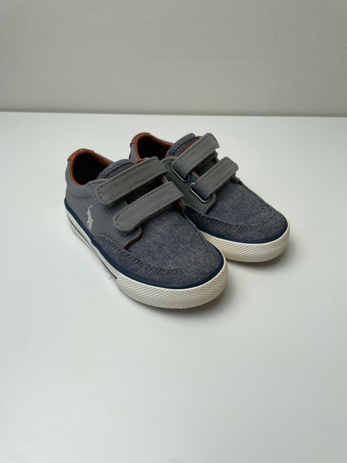 Polo Ralph Lauren Shoes - Gray Velcro Sneaker | size Shoe 6.5
