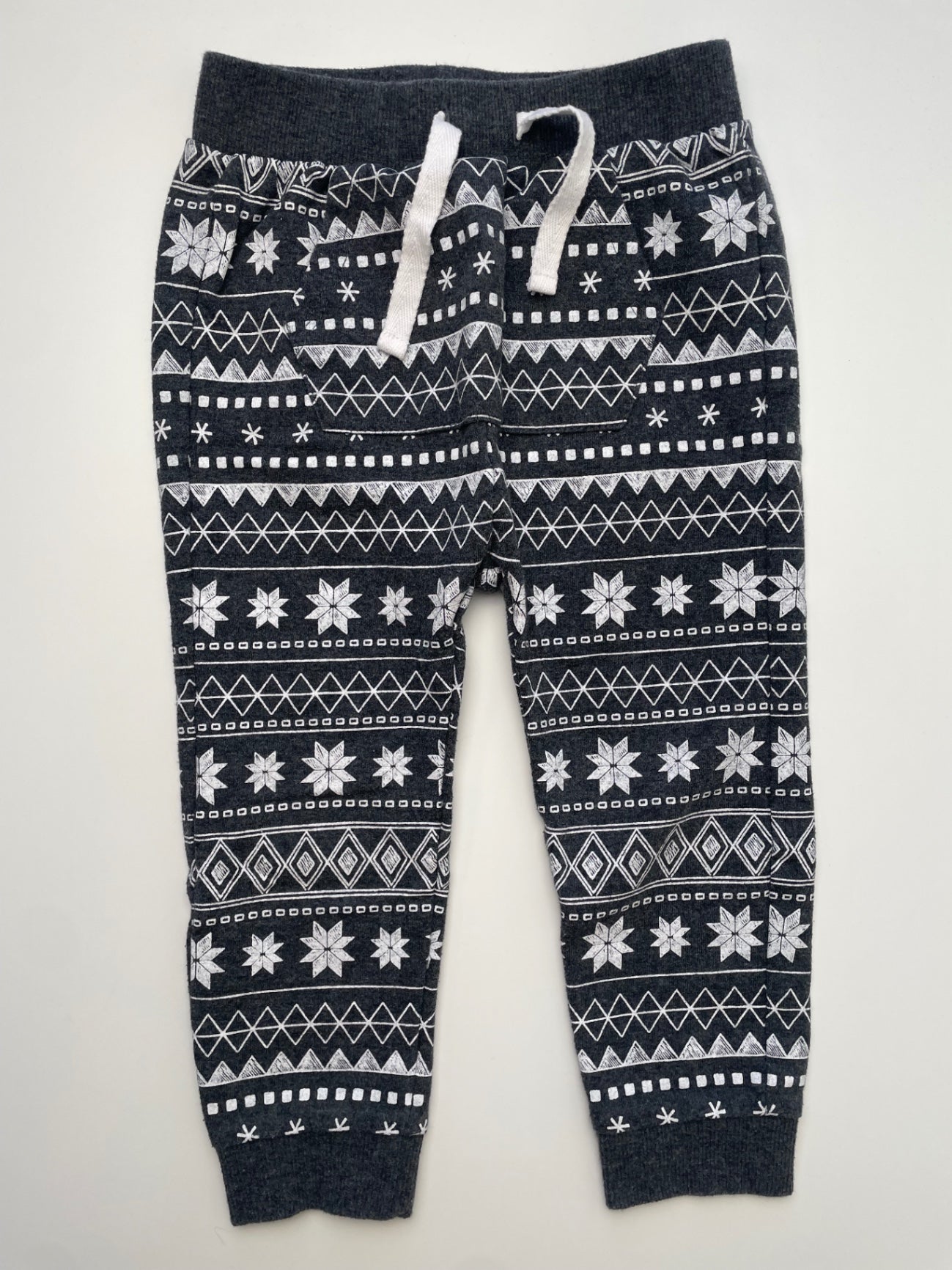 Petit Lem Sweatpants - Gray Snowflake Joggers | size 24 Months