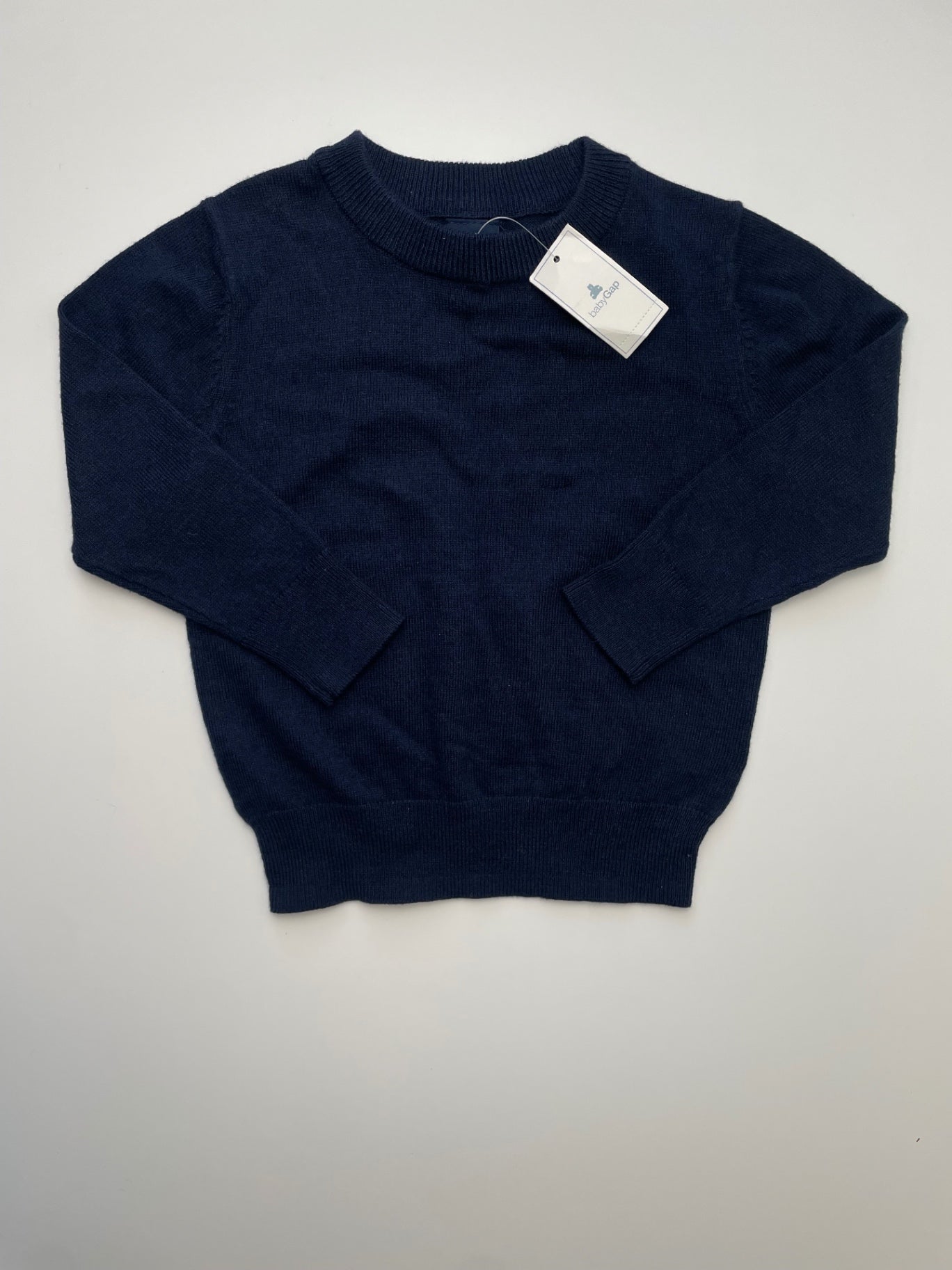 Baby Gap Sweater - Navy Blue Solid Crewneck | size 18 - 24 Months