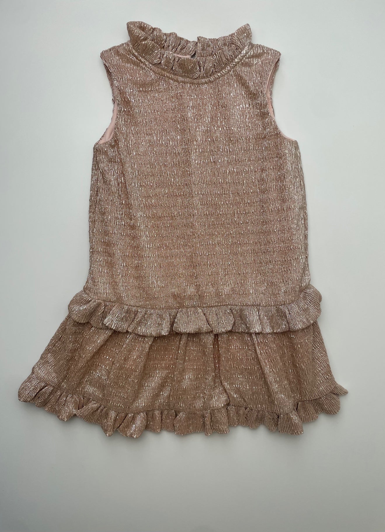 Kate Spade Dress - Gold Metallic Ruffles | size 2T