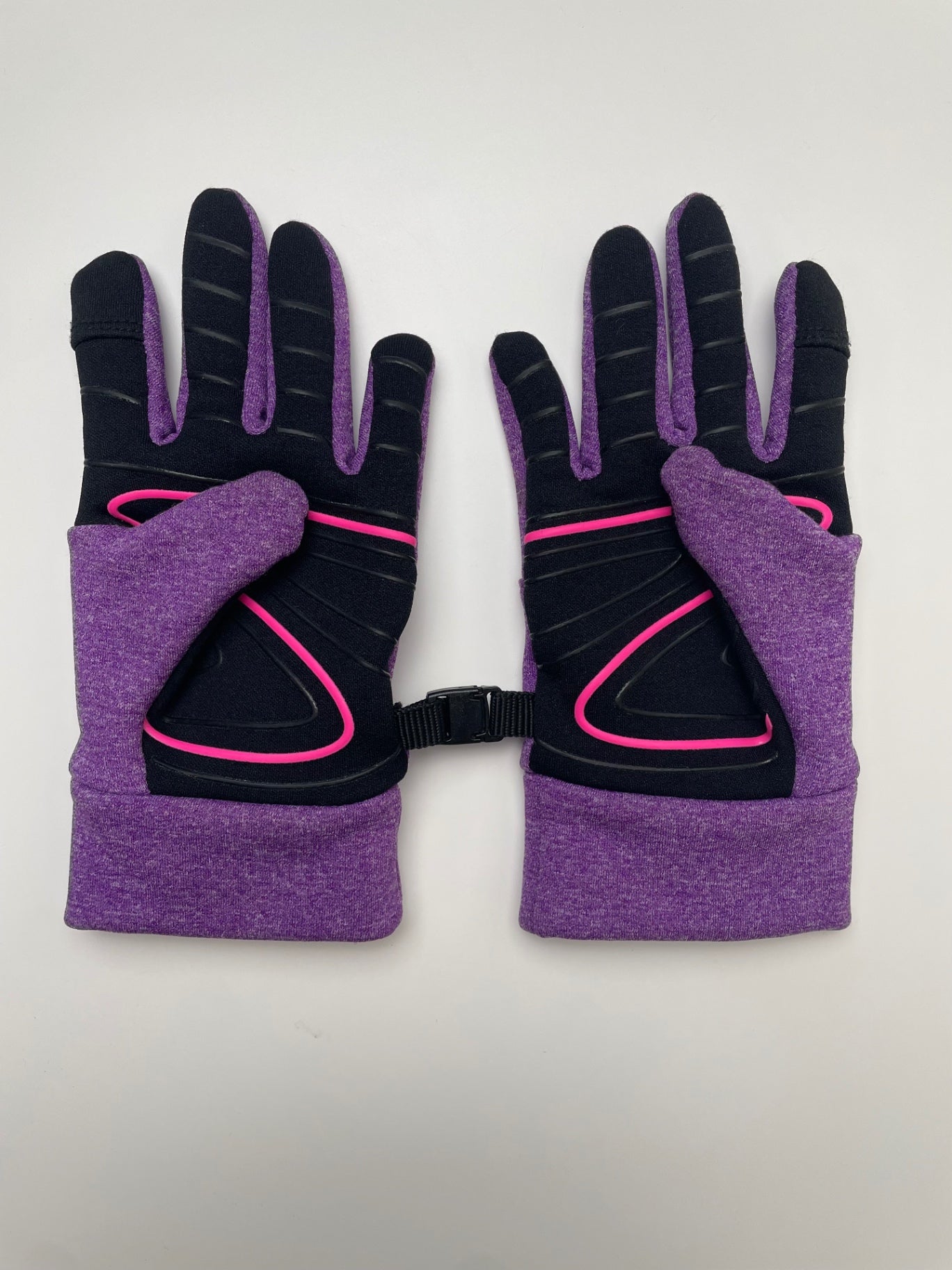Head Gloves - Purple Heathered + Grip | size M