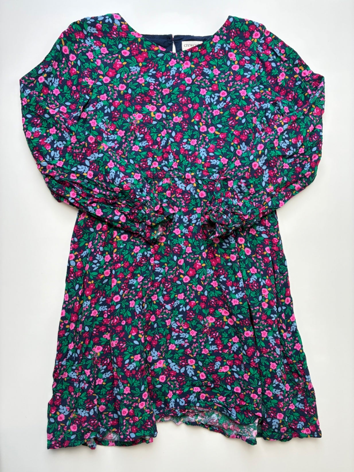 Crewcuts Dress - Multicolor Floral Long Sleeve | size 7